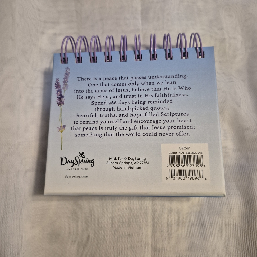 Inspirational DaySpring Peace Calendar - Picture 4 of 4